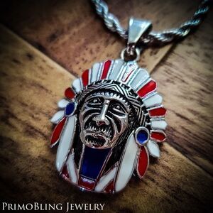 Stainless steel American Indian Necklace